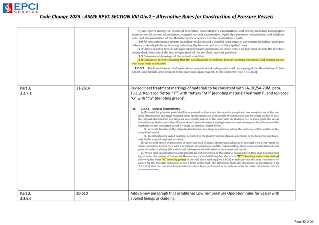 Summary-of-Change-Ed2023-ASME-BPVC 2023. | PDF