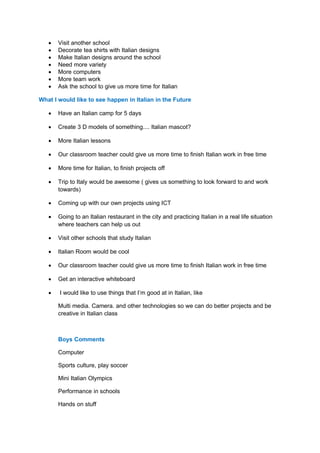 Students Comments Anna