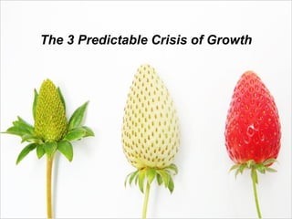 The 3 Predictable Crisis of Growth
 