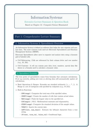 comprehensive-overview-of-information-systems-spreadsheets-and