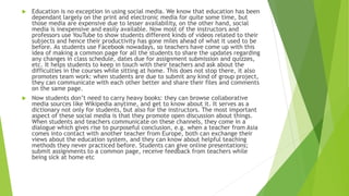 The Importance of Social Media in Education | PPTX