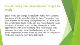 The Importance of Social Media in Education | PPTX