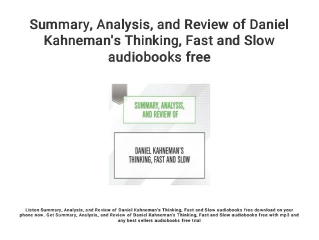 35+ Thinking Fast And Slow Summary Background