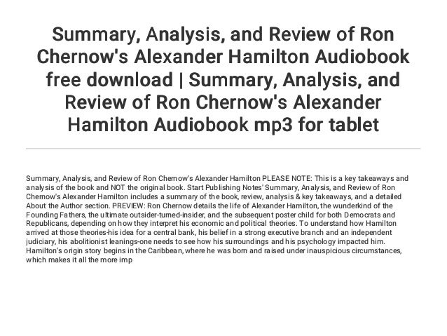 hamilton chernow review hamilton chernow review