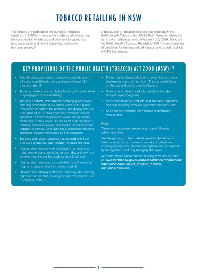 Tobacco Retail Report 2013 Selling Tobacco Anywhere, Anytime Harmfu…