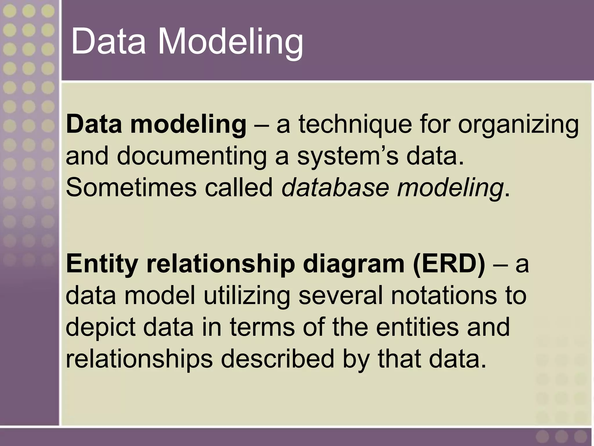 Summary data modelling | PPT
