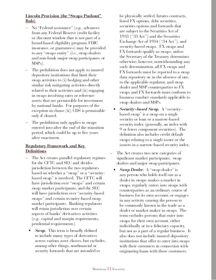 Fx options under dodd frank