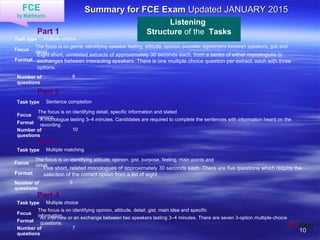 FCE - Information | PPT