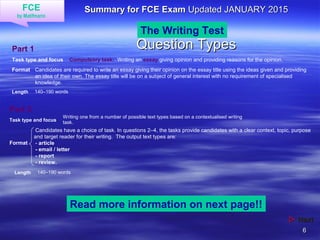 FCE - Information | PPT