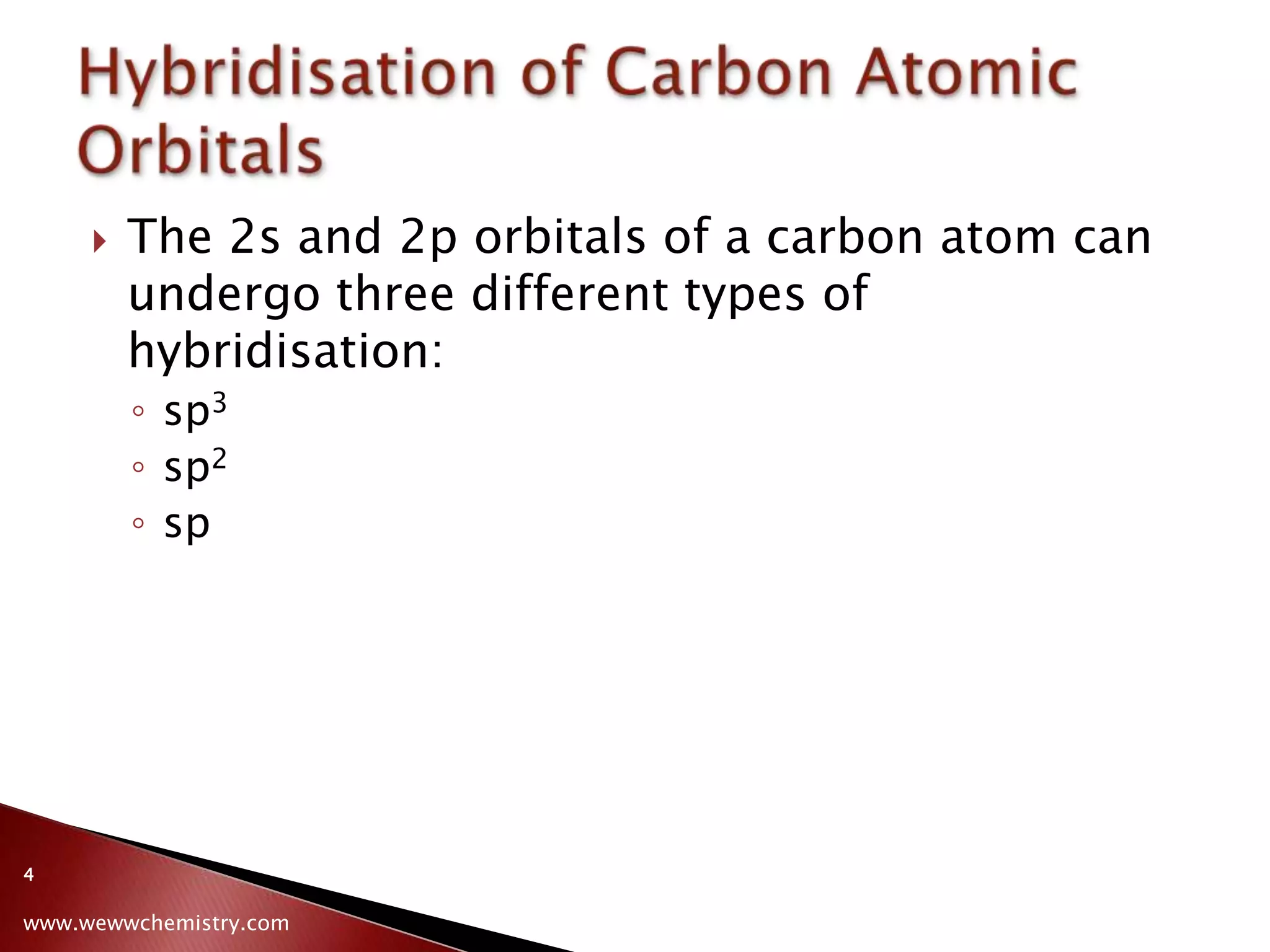 Hybridisation of Carbon Atomic Orbitals | PPSX