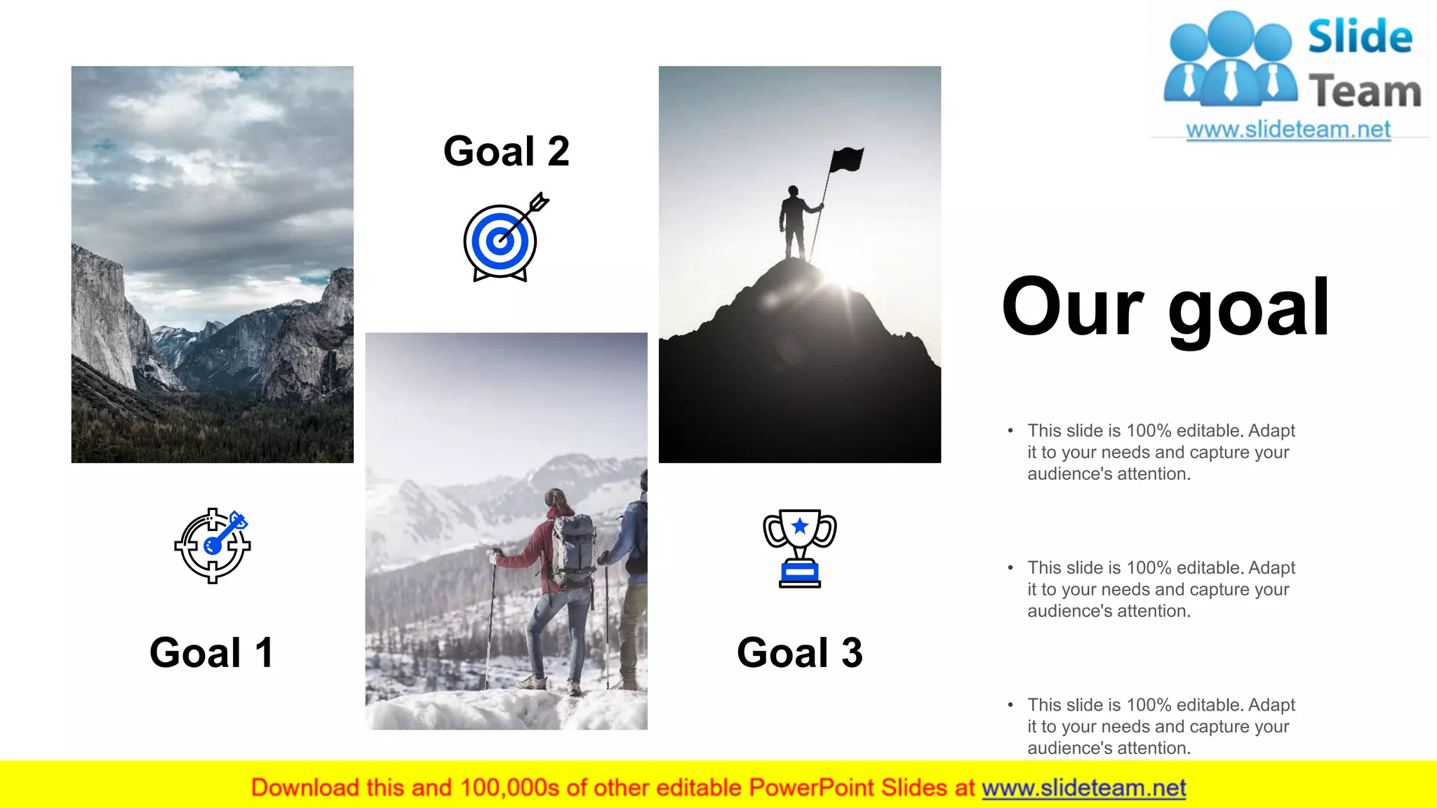 Our goal
13
Goal 2
Goal 1 Goal 3
• This slide is 100% editable. Adapt
it to your needs and capture your
audience's attention.
• This slide is 100% editable. Adapt
it to your needs and capture your
audience's attention.
• This slide is 100% editable. Adapt
it to your needs and capture your
audience's attention.
 