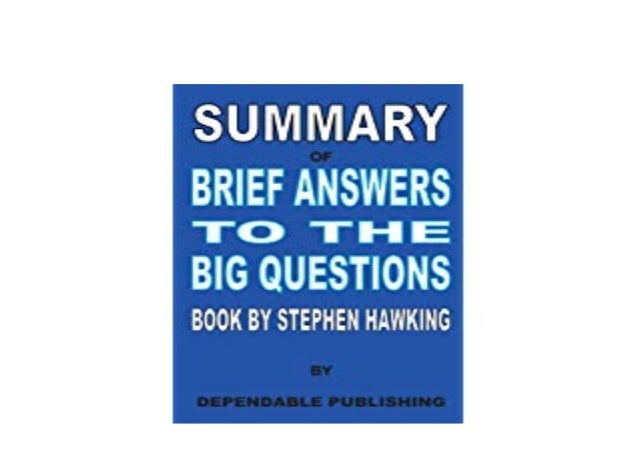 brief answers to the big questions pdf download
