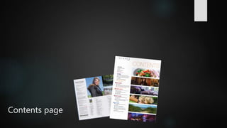 Contents page
 