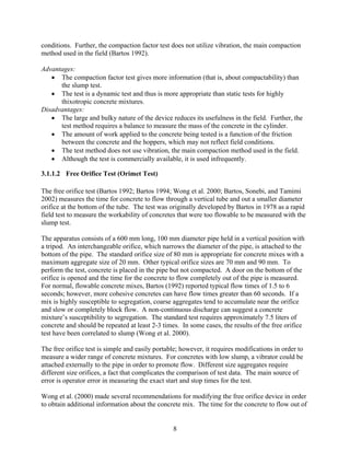 Summary of concrete workability test | PDF