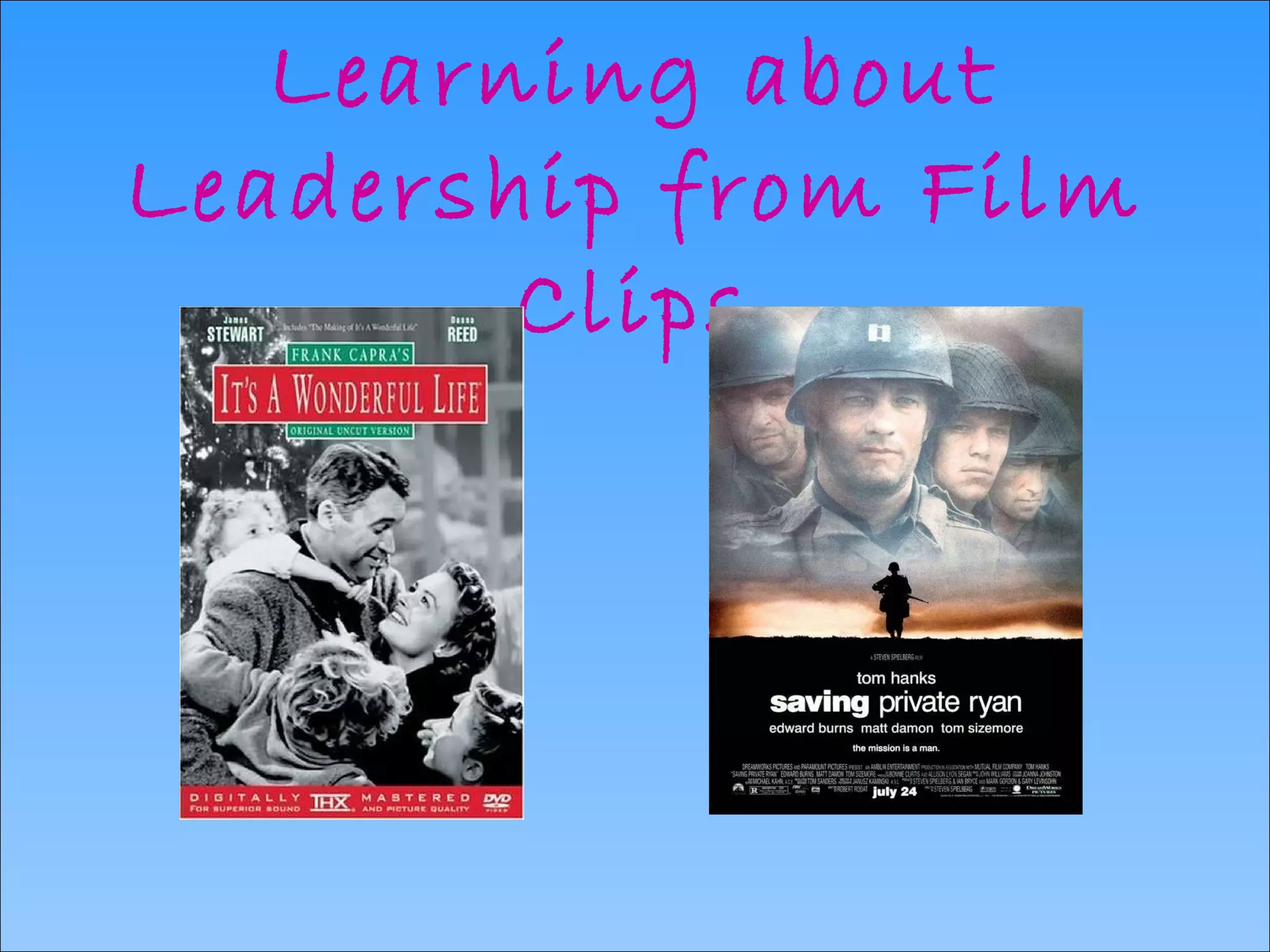 Learning about Leadership from Film Clips 
