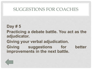 Summary of debate | PPTX