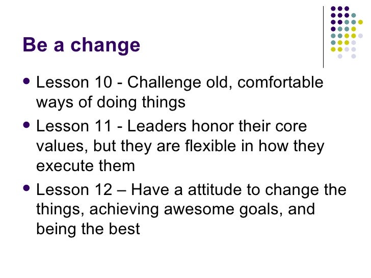 Summary of leadership presentation (Leadership Primer)