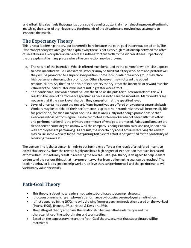 leadership theories essay