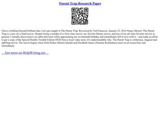 Summary Of The Digital Parent Trap | PPT
