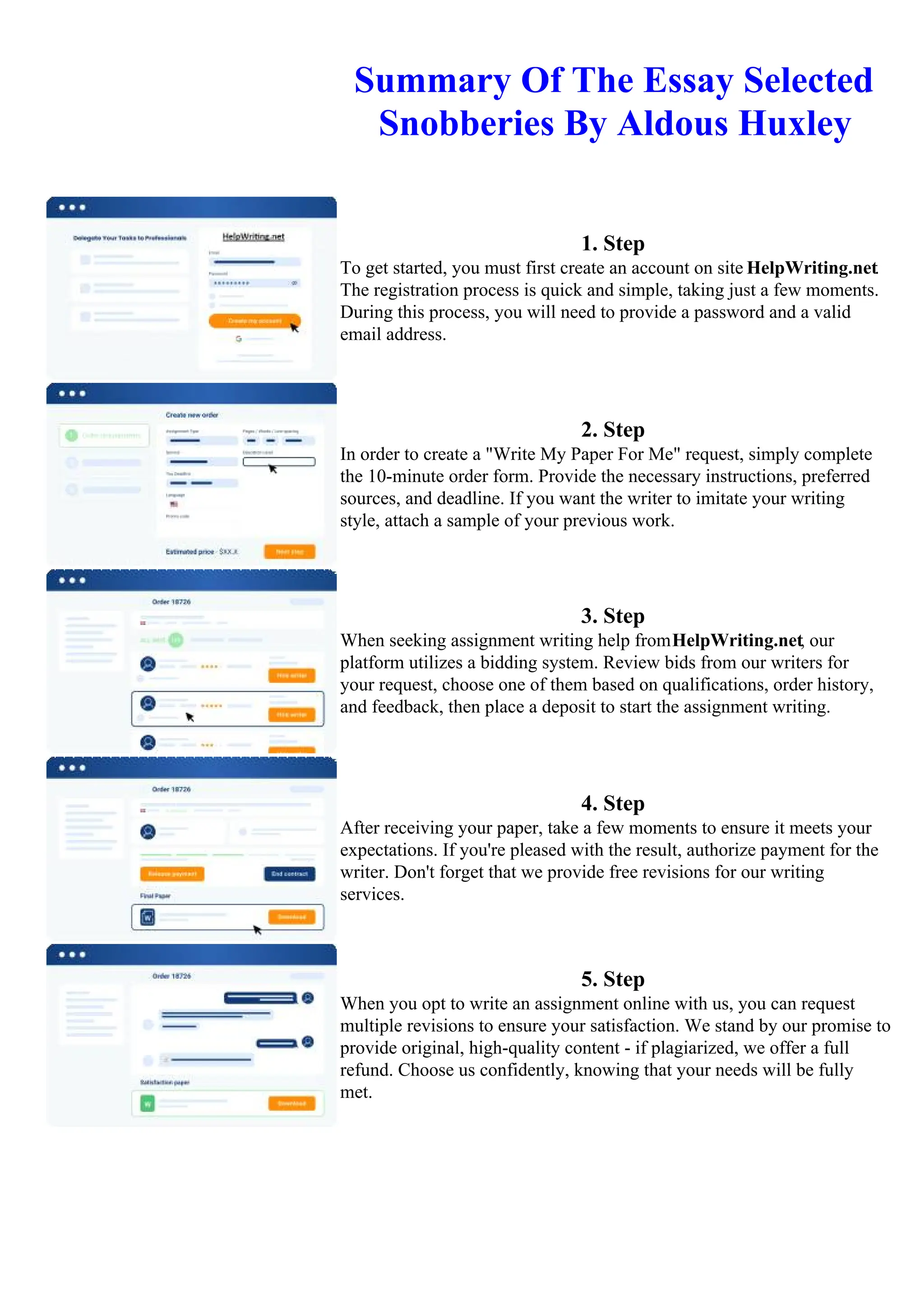 Summary Of The Essay Selected Snobberies By Aldous Huxley PDF