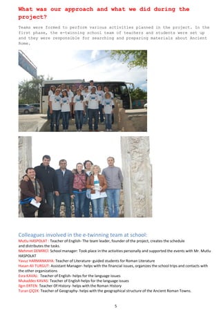 Corc Mutlu Summary of the project ancient rome in your modern town final | PDF