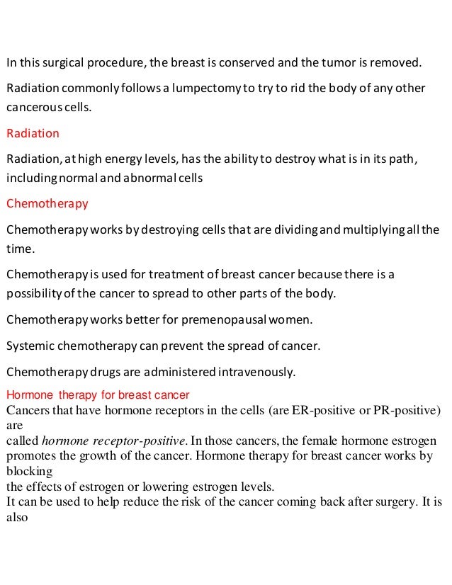 breast cancer summary essay