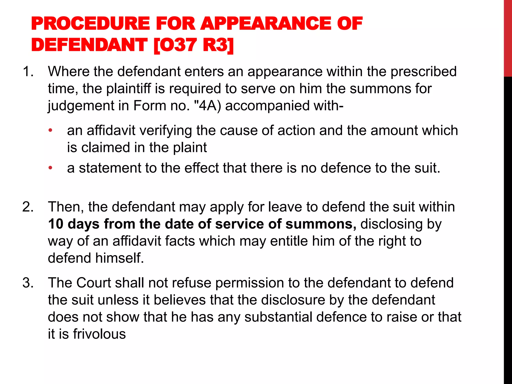 Summary proceedingS An Overview PPTX