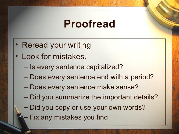 Writing overview