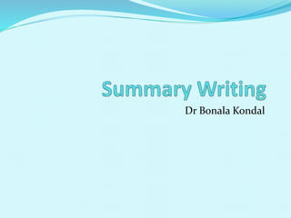 Dr Bonala Kondal
 