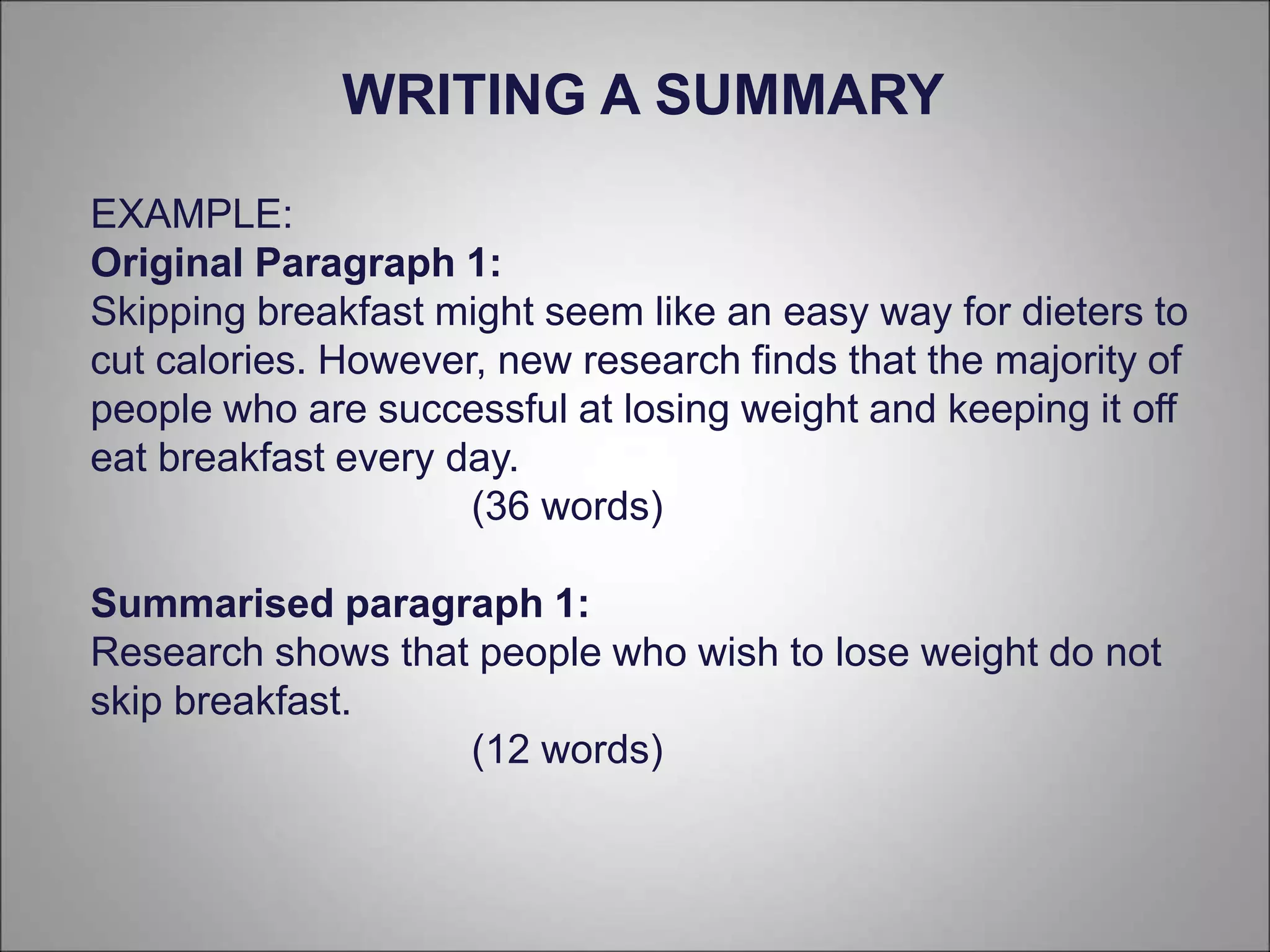Summary writing | PPT