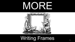 Writing Frames
MORE
30
 