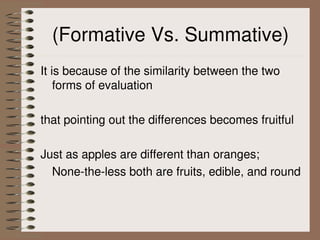 Summative and Formative Assessments Presentation | PPT