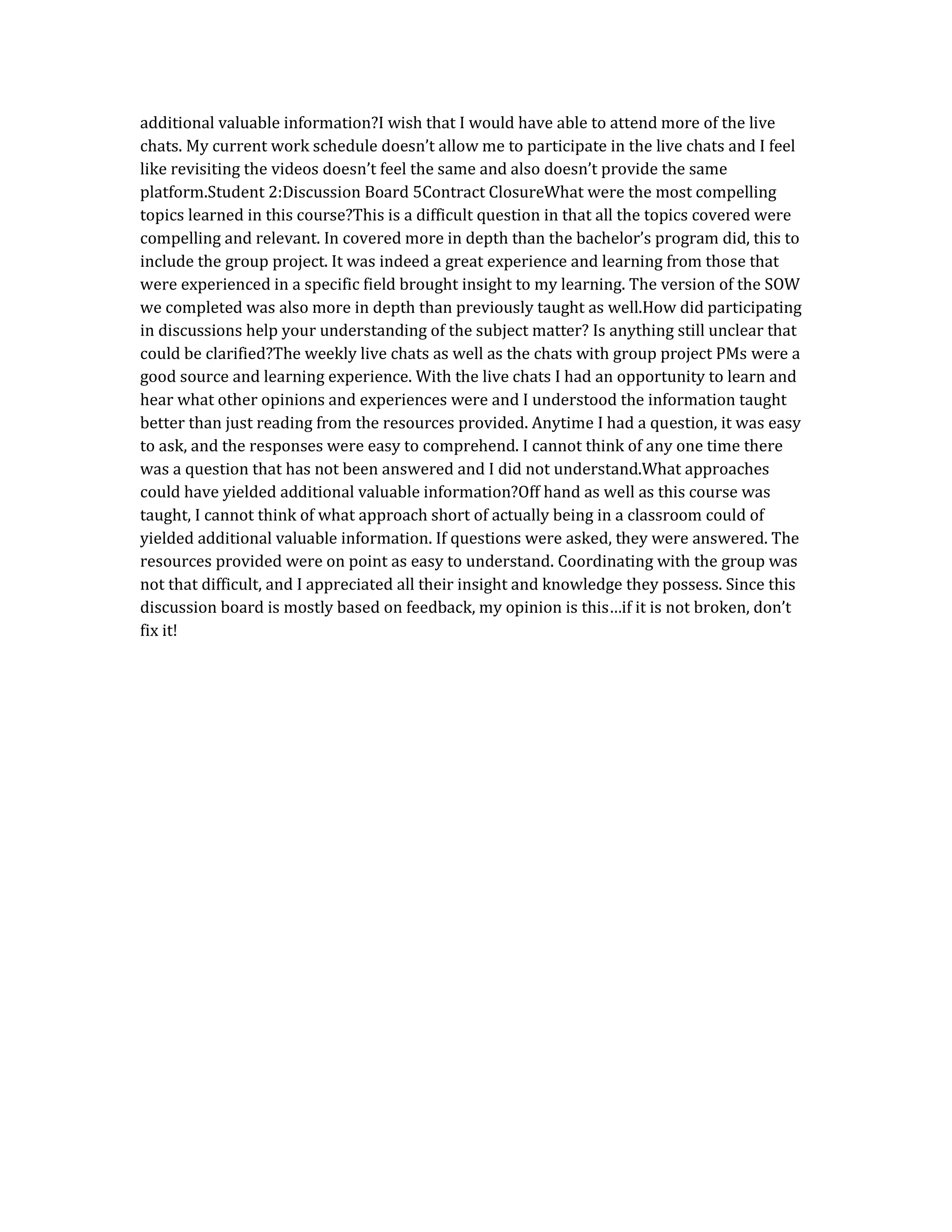Summative Discussion Board Review and reflect on the knowledge you.do…