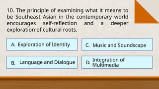 Summative TesT IN MUSIC AND ARTS GRADE SEVEN 2024-2025 | PPTX