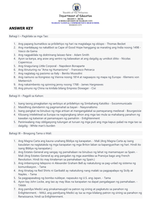 summative-test-araling-panlipunan-grade-8-kasaysayan-ng-daigdig