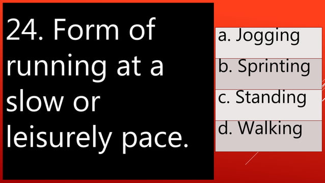 Summative Test In Physical Education 7 1st Quarter