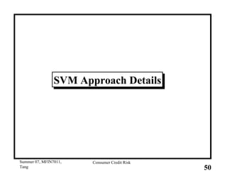 SVM Approach Details 