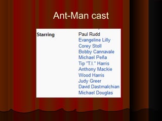 Ant-Man cast
 