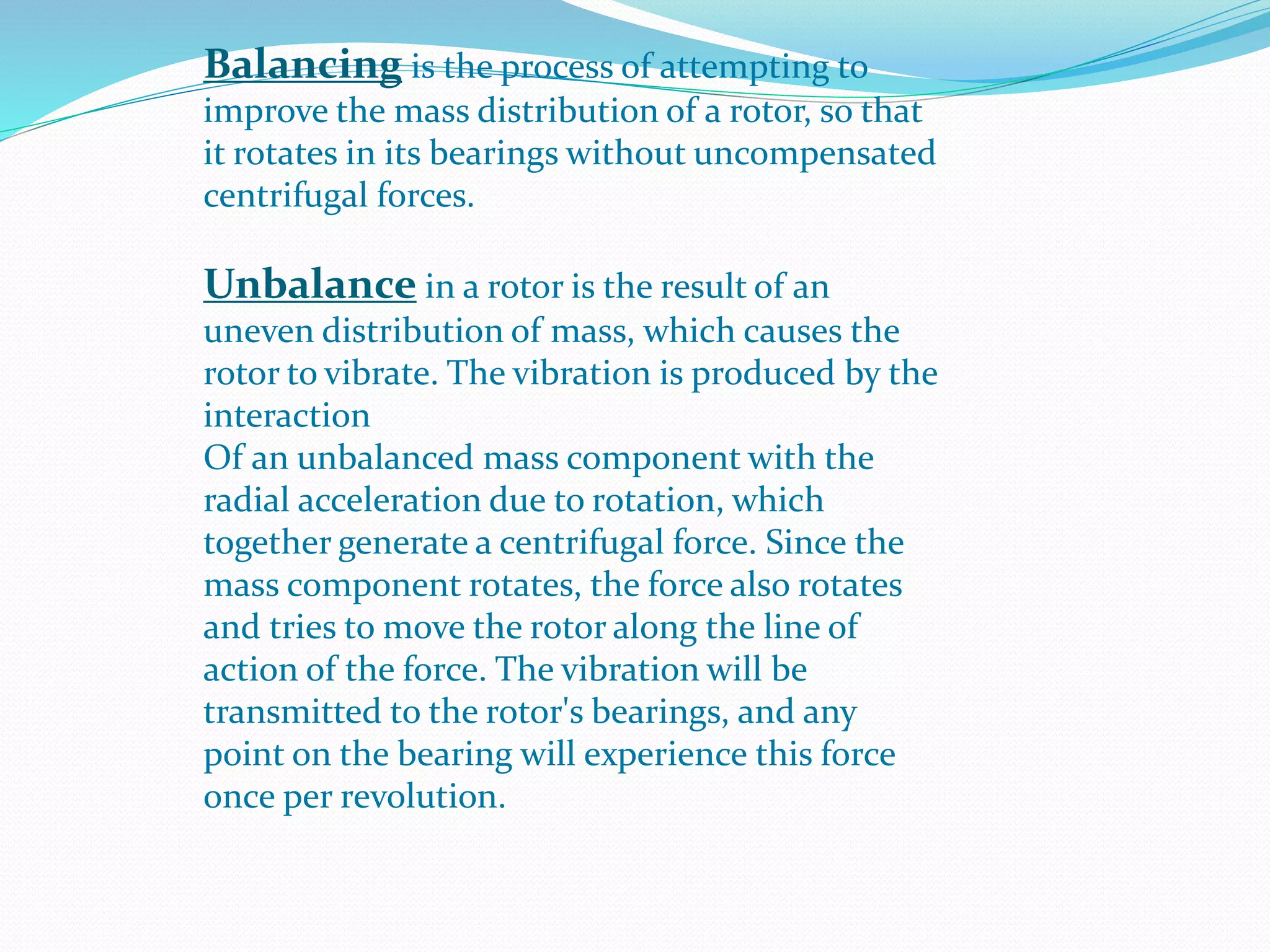 presentation on rotor balancing | PPTX