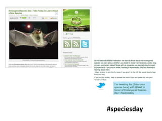 #speciesday