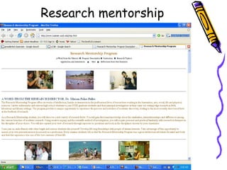 Research mentorship 