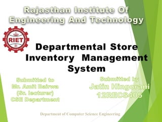 Department of Computer Science Engineering
 