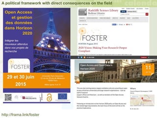 A political framework with direct consequences on the field
http://frama.link/foster
 