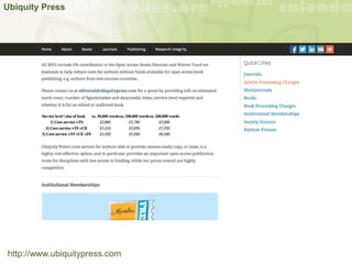 Ubiquity Press
http://www.ubiquitypress.com
 