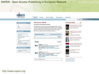 OAPEN : Open Access Publishing in European Network
http://www.oapen.org
 