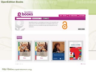 OpenEdition Books
http://books.openedition.org
 