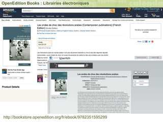 OpenEdition Books : Librairies électroniques
http://bookstore.openedition.org/fr/ebook/9782351595299
 