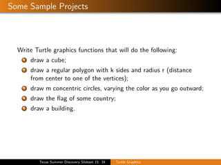 Comprehensive Introduction to Python Turtle Graphics Programming | PDF