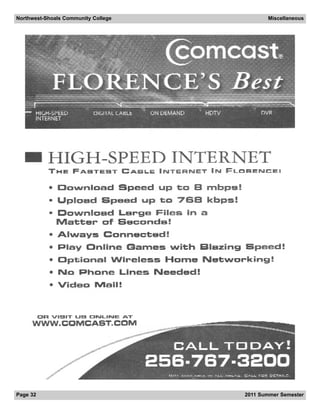 Northwest-Shoals Community College          Miscellaneous




Page 32                              2011 Summer Semester
 