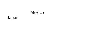 Japan
Mexico
 